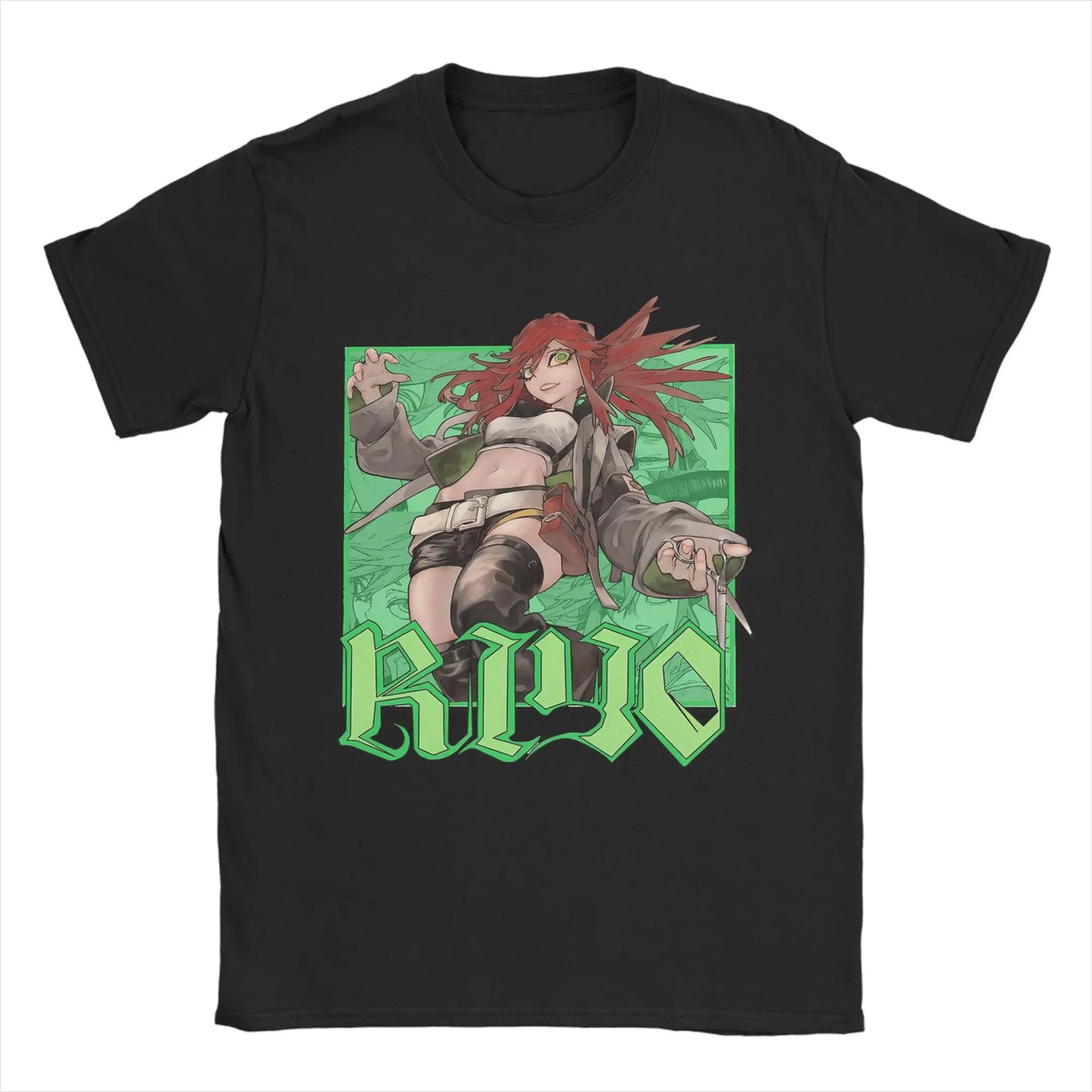 Anime Gachiakuta Riyo Reaper Black T-Shirt