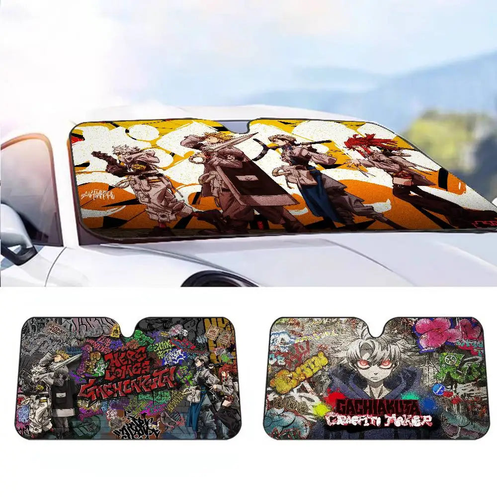 Gachiakuta The Team Cleaners Car Sunshade