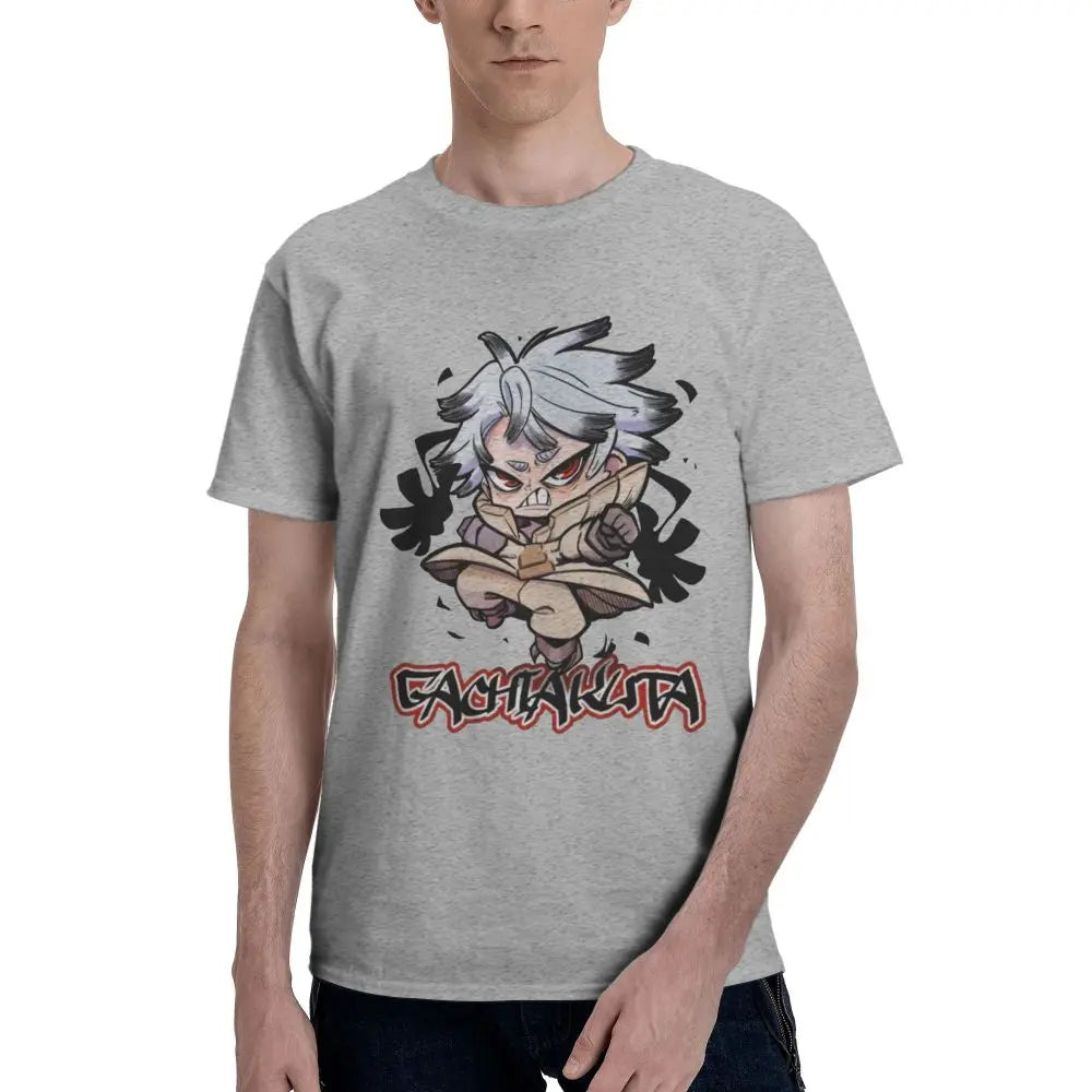 Gachiakuta Rudo Surebrec T-Shirt – Gray Chibi
