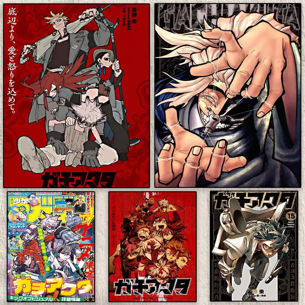 Gachiakuta Anime Poster – Rudo, Enjin & Semiu Grier