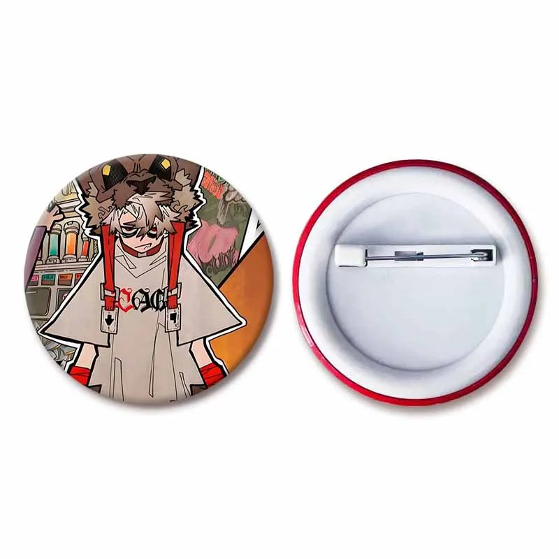 Gachiakuta Button Pin – Rudo & Chimera Streetwear