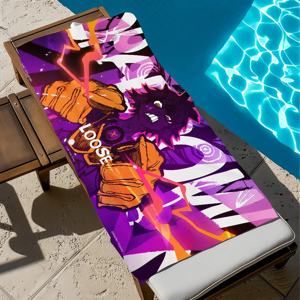Rudo Surebrec Gachiakuta Loose Anime Beach Towel