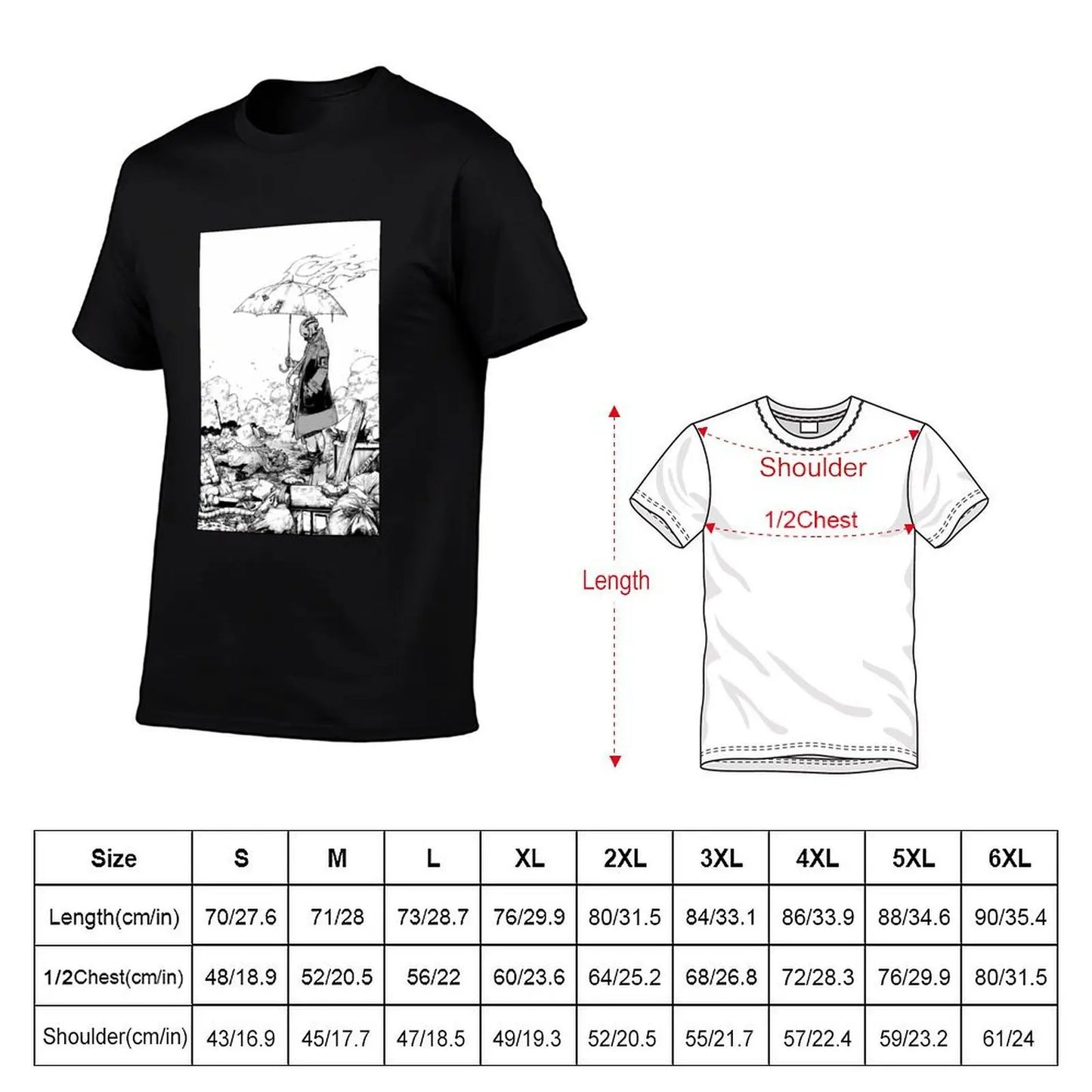 Manga Enjin Black T-Shirt Manga