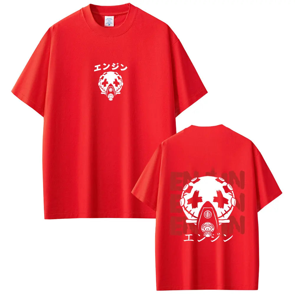 Anime Gachiakuta Enjin "エンジン" Red T-Shirt
