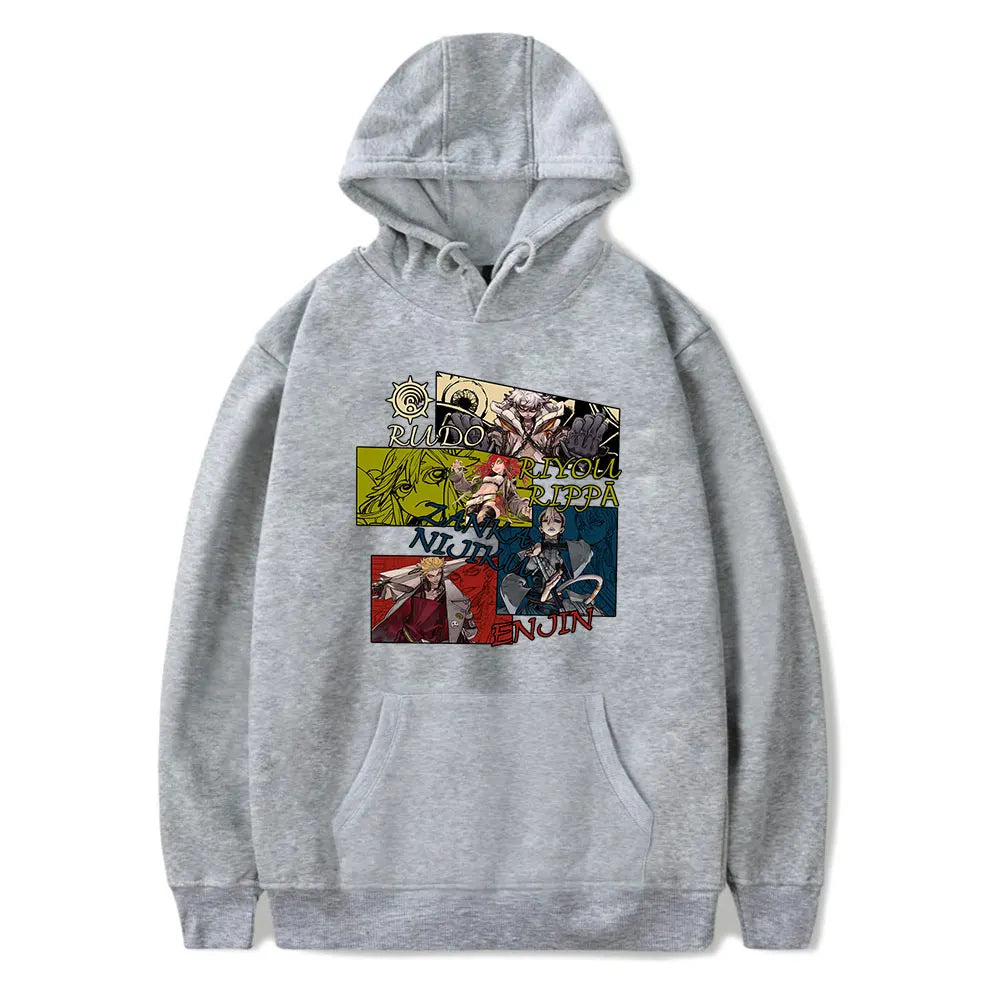 Gachiakuta Gray Hoodie – Featuring Rudo, Enjin, Ryo & More