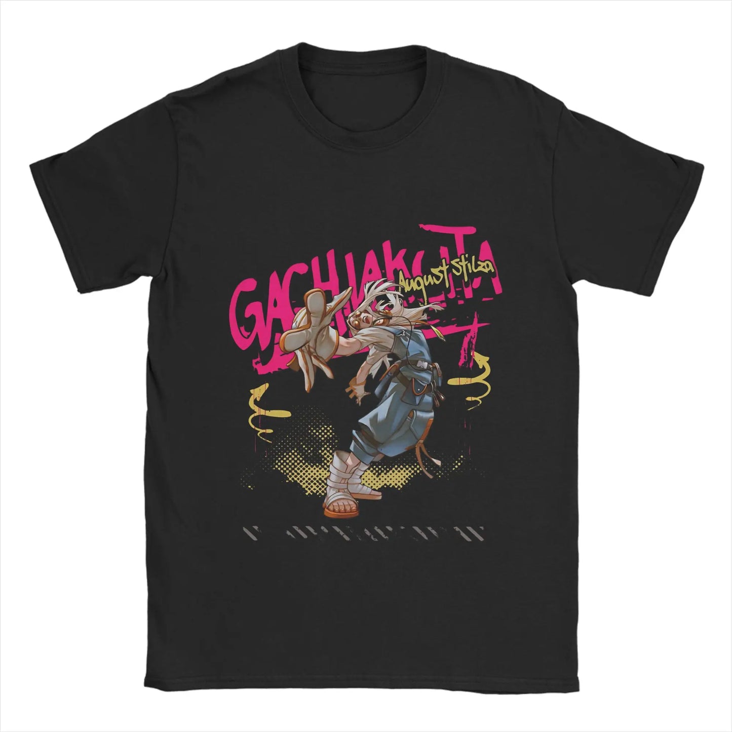 Rudo Surebrec Gachiakuta Anime Streetwear Black T-Shirt