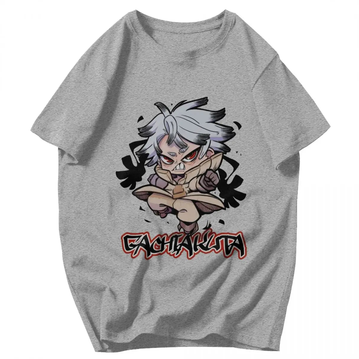 Gachiakuta Rudo Surebrec T-Shirt – Gray Chibi