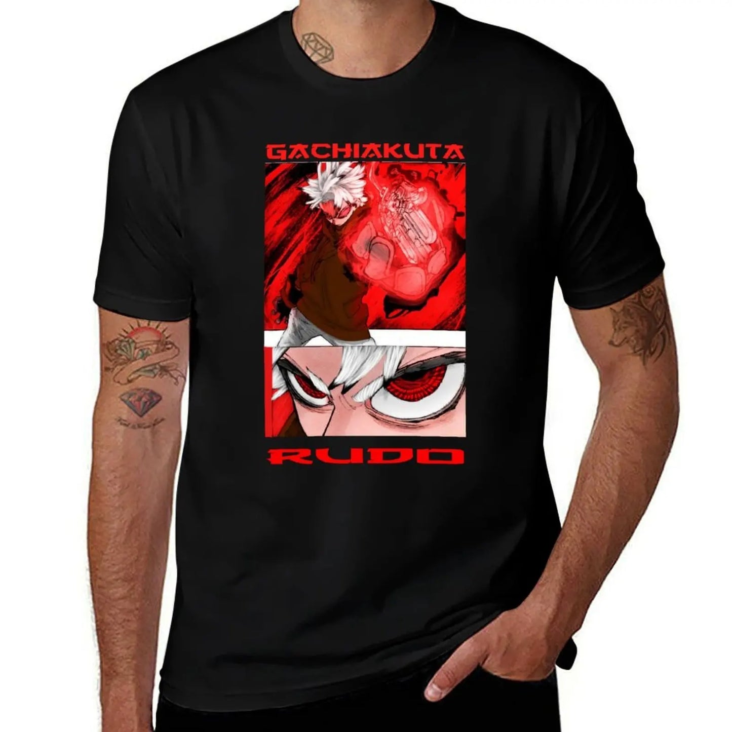 Gachiakuta Rudo Surebrec Black T-Shirt