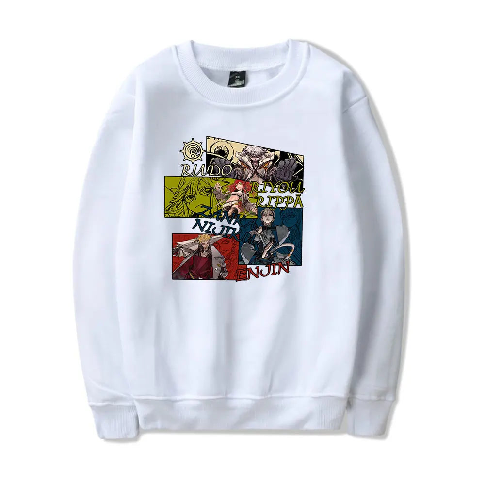 Gachiakuta Character Panel Sweatshirt – White