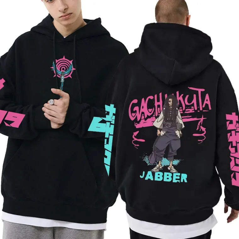 Gachiakuta Anime Jabber Wonger Navy Blue Hoodie