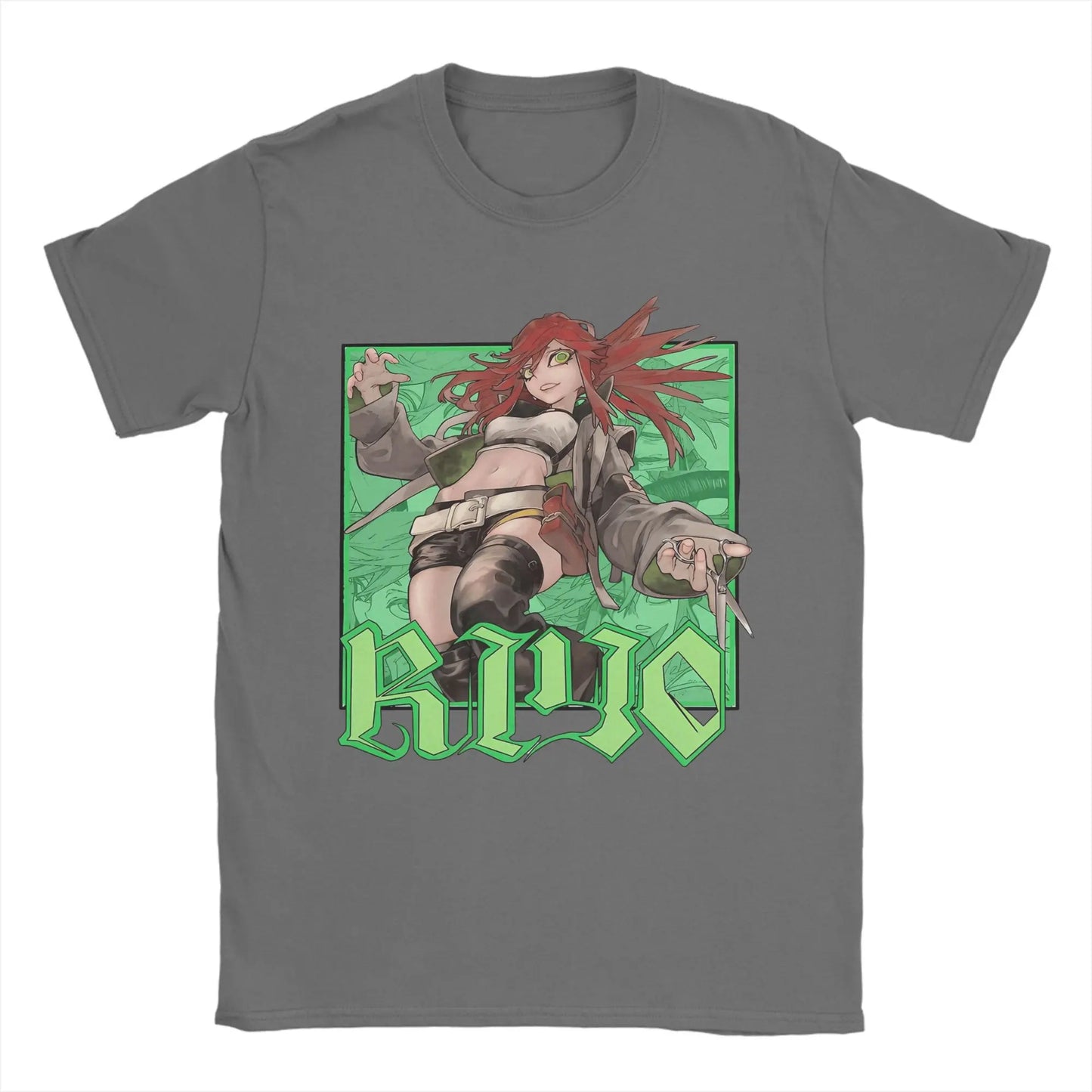 Anime Gachiakuta Riyo Reaper Dark Grey T-Shirt