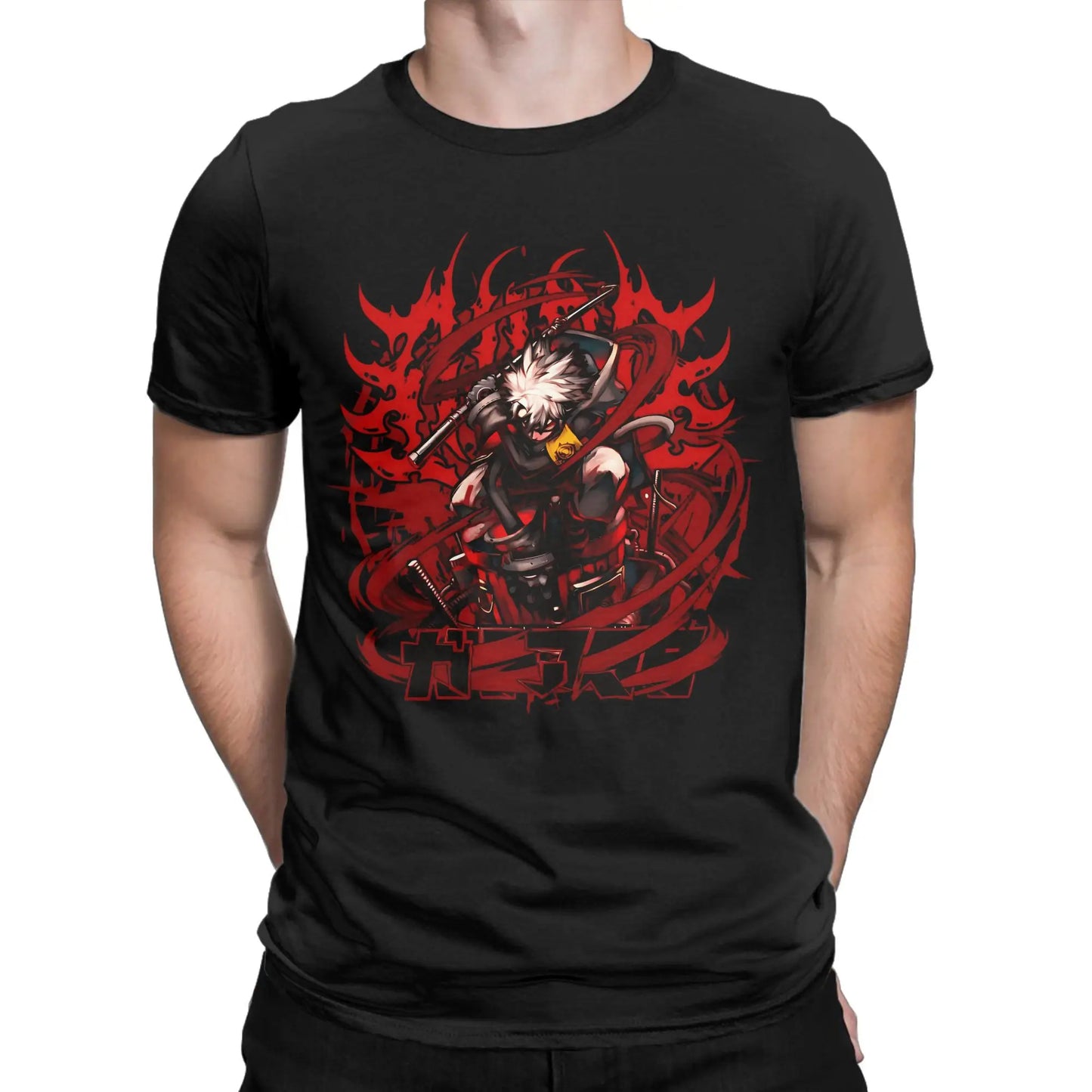 Rudo Surebrec Gachiakuta Anime Dark Flames Black T-Shirt