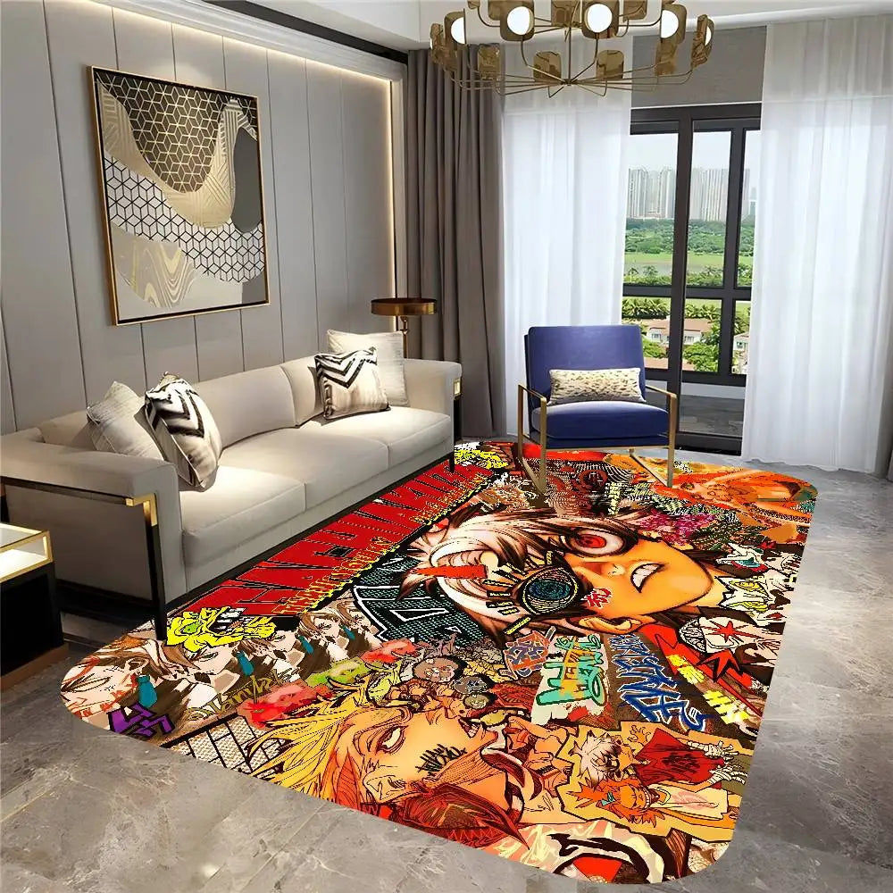 Gachiakuta Rudo Graffiti Street Art Rug