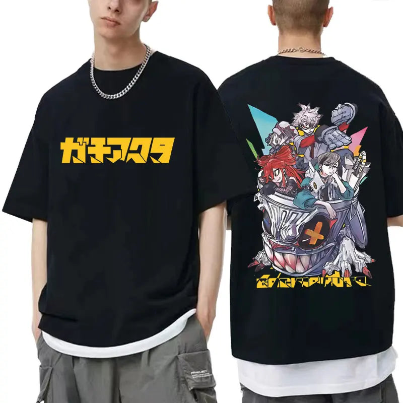 Gachiakuta Team Akuta Beige Graphic T-Shirt