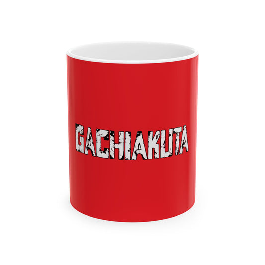 Gachiakuta Anime Logo Red Mug