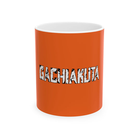 Gachiakuta Anime Logo Orange Mug