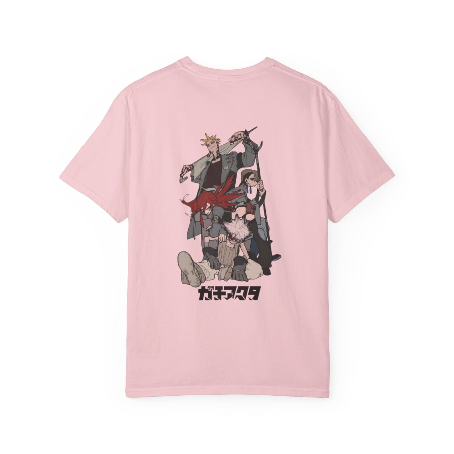 Gachiakuta Anime Pink T-Shirt Team Cleaners