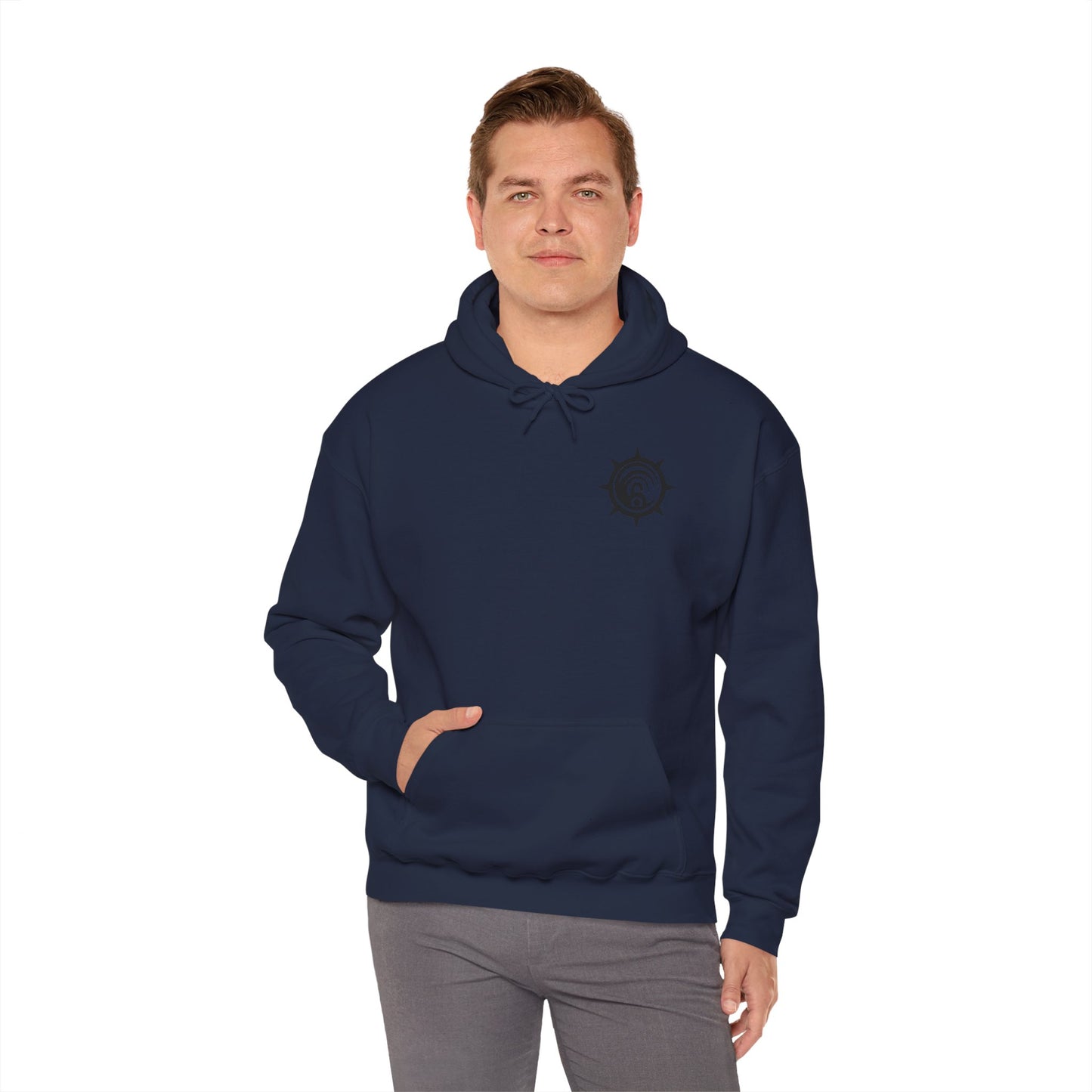 Gachiakuta Cleaners Symbol Hoodie Navy Blue