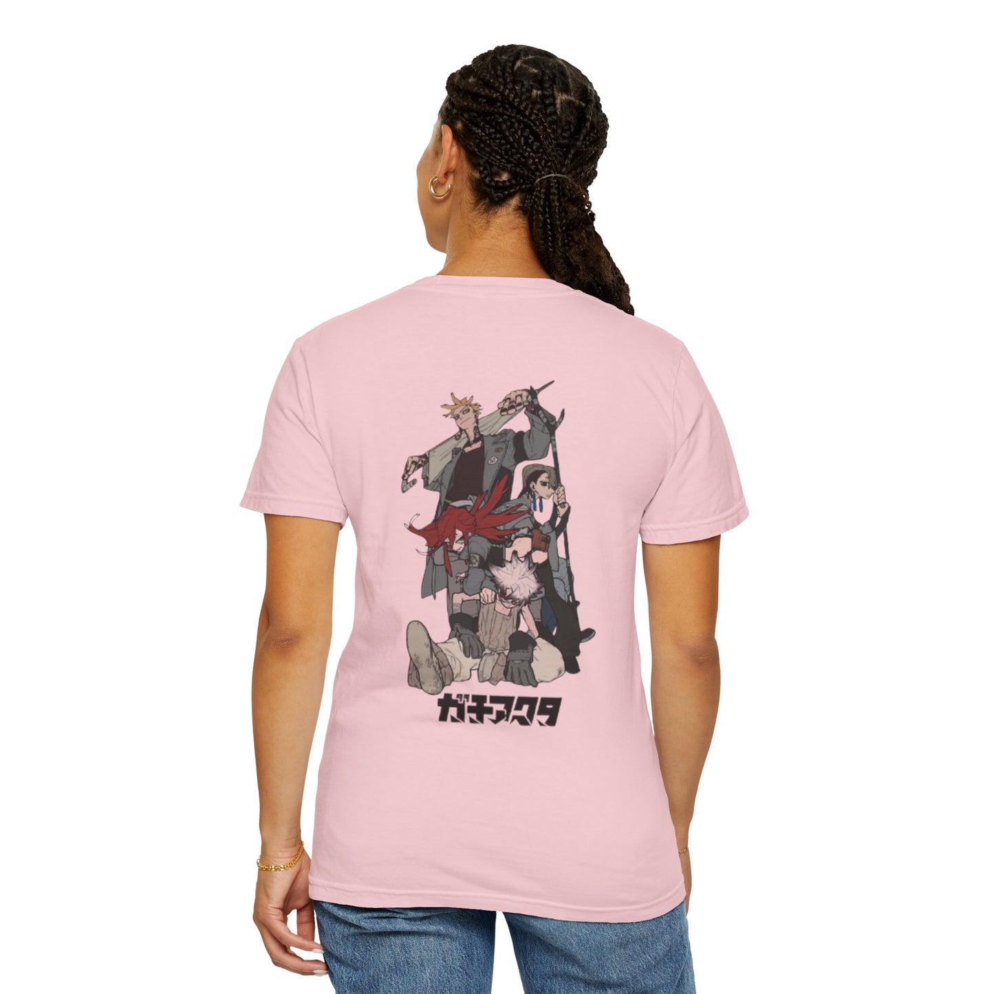 Gachiakuta Anime Pink T-Shirt Team Cleaners