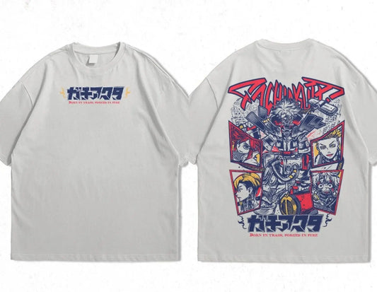 Gachiakuta Anime Rudo & Cleaners Team White T-Shirt