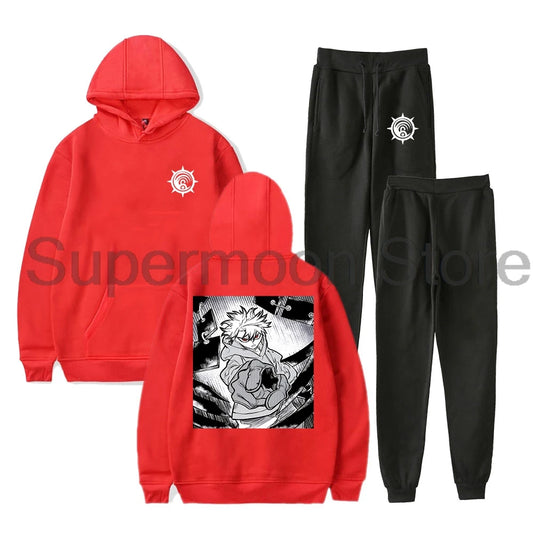 Gachiakuta Rudo Team Cleaners Red Tracksuit