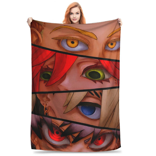 Gachiakuta Eyes Fleece Blanket