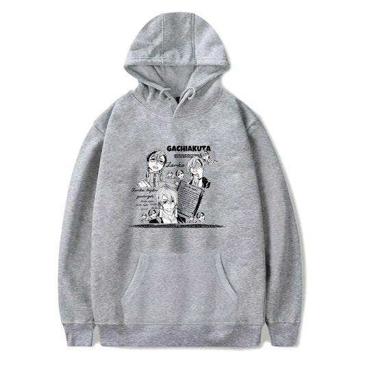 Gachiakuta Zanka Nijiku Gray Hoodie