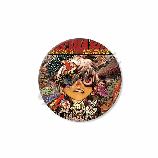 Gachiakuta Button Pin – Rudo Street Art Chaos