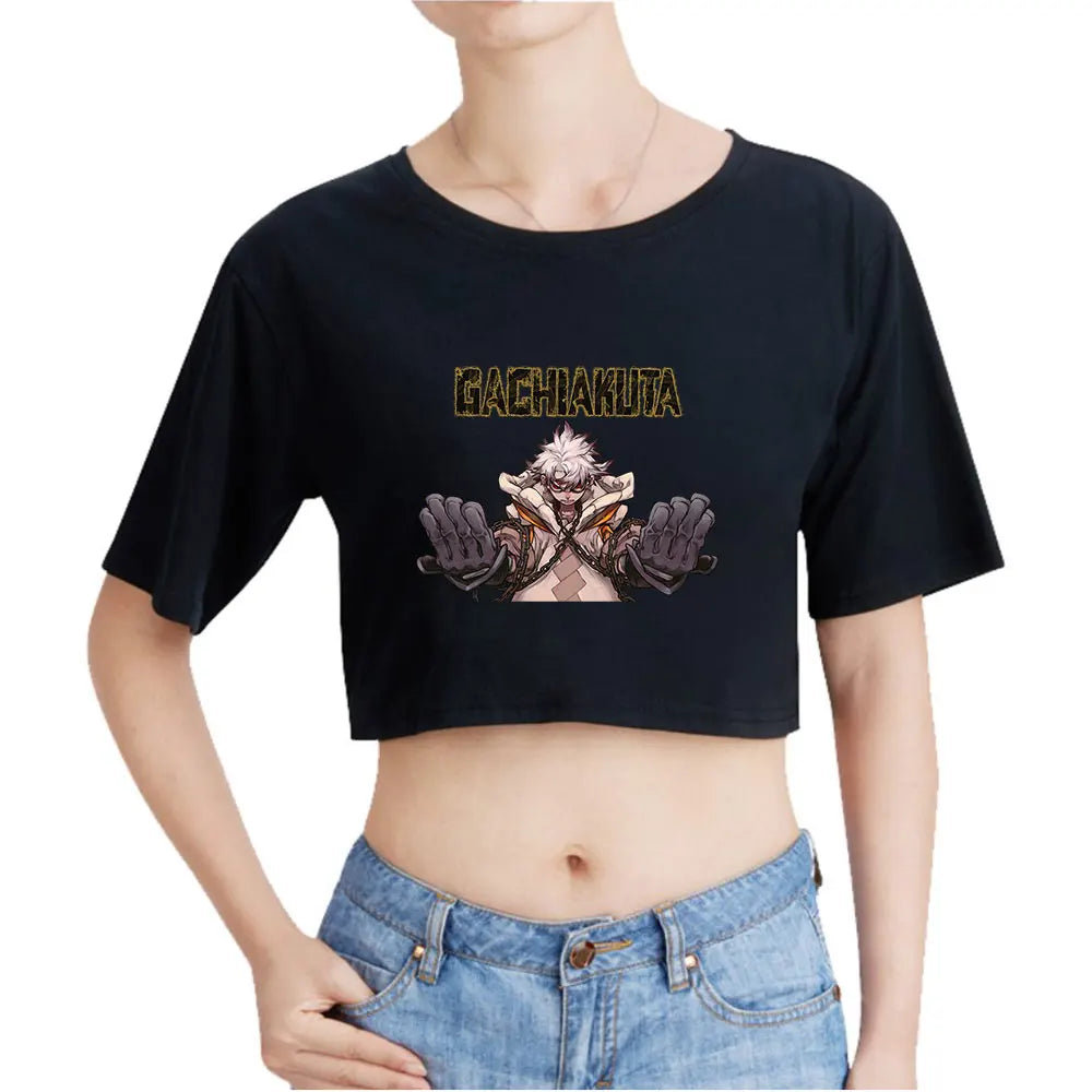 Gachiakuta Crop Top – Rudo Surebrec Black