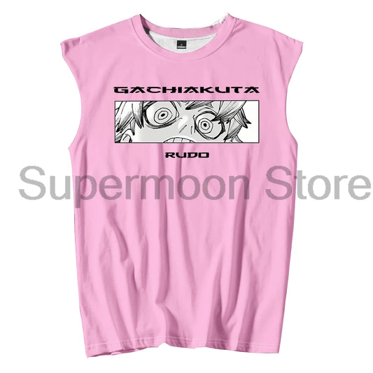 Gachiakuta "Crazy" Rudo Pink Tank Top
