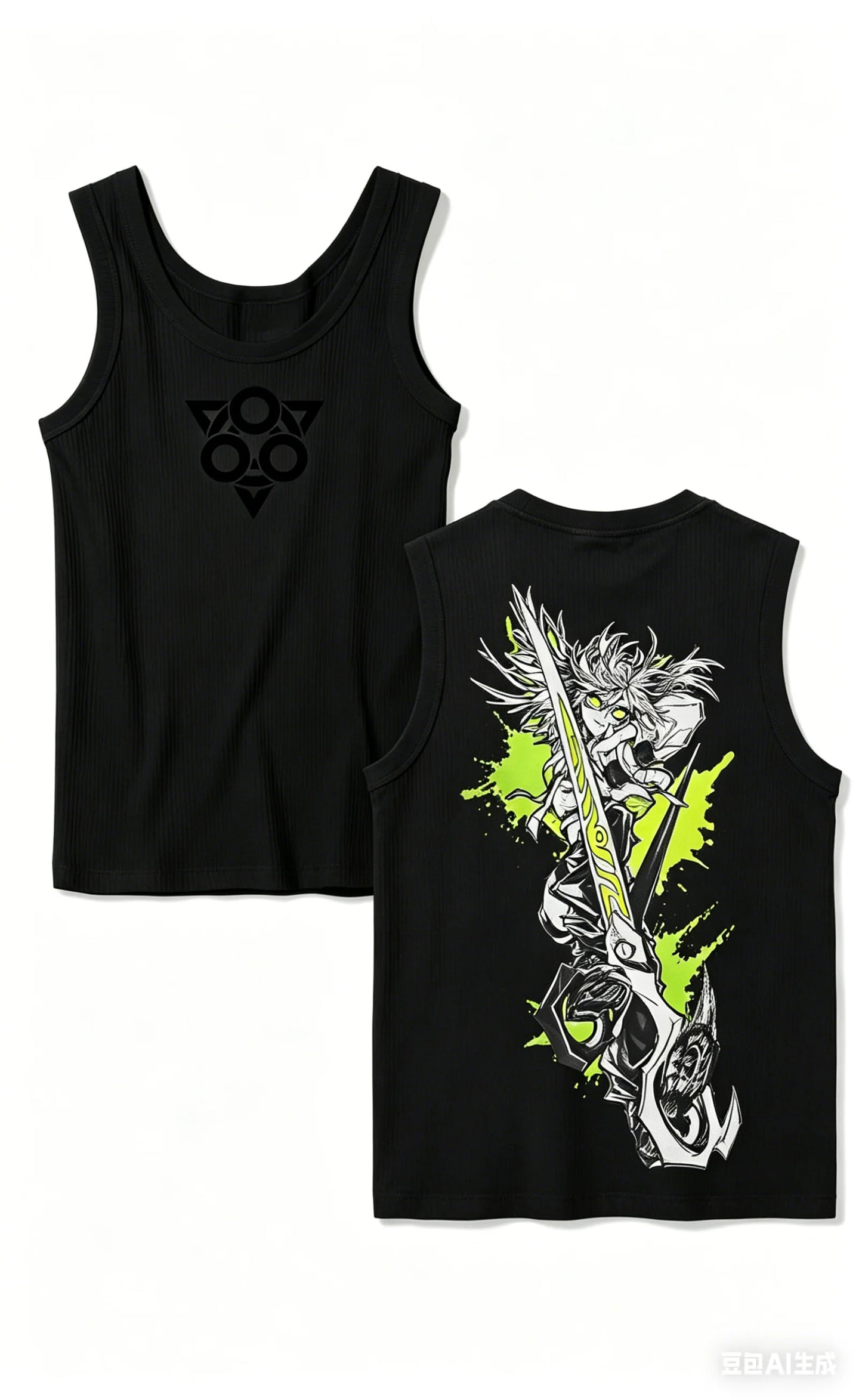 Gachiakuta Riyou Black Sleeveless Tank Top