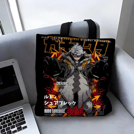 Gachiakuta Rudo Surebrec Black Tote Bag