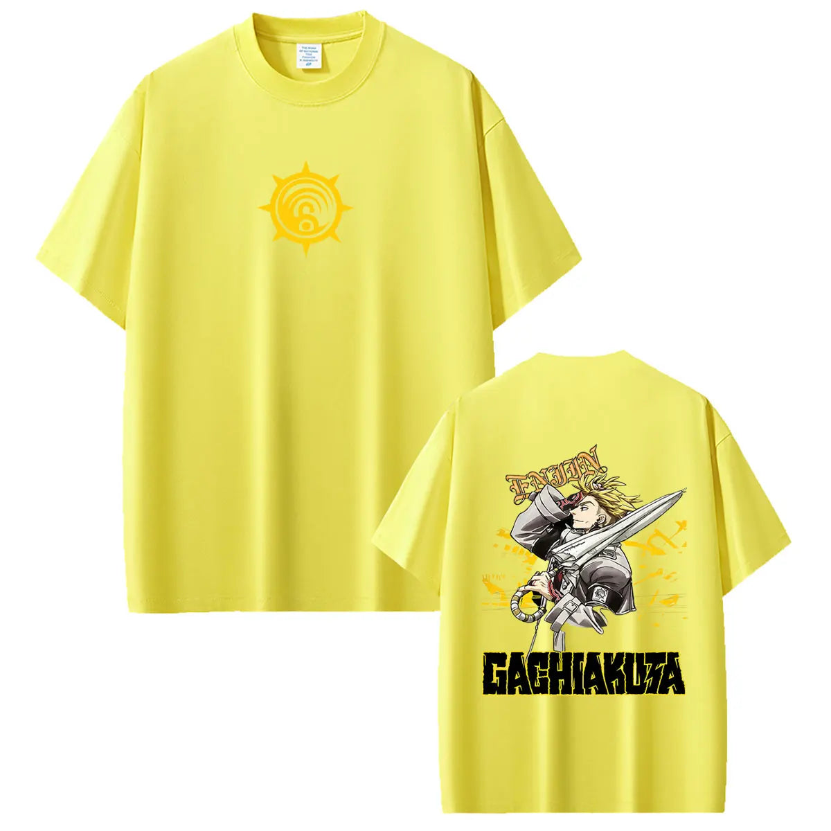 Gachiakuta Enjin Umbreaker Cleaner Yellow T-Shirt