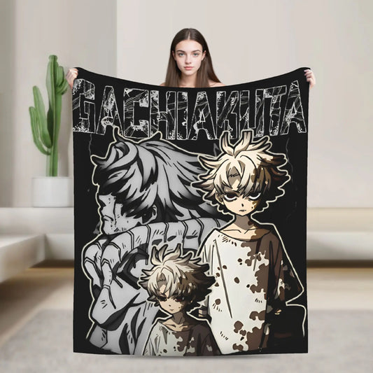 Rudo Gachiakuta Anime Blanket Grayscale