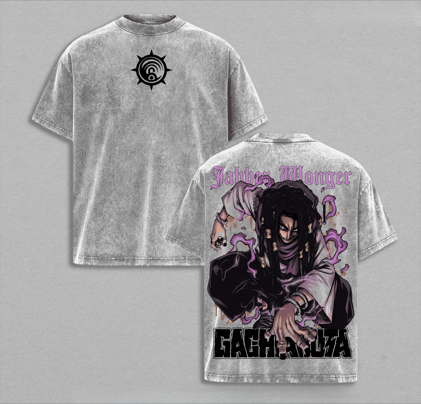 Gachiakuta Jabber Wonger Gray Vintage Graphic T-Shirt