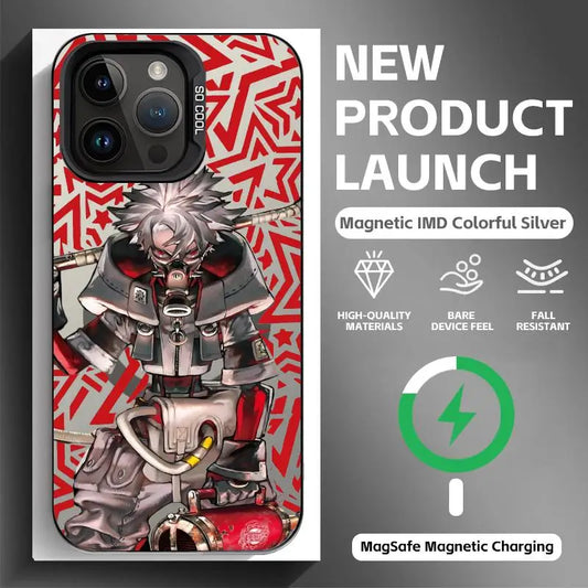 Rudo Surebrec Red Pattern Anime iPhone Magnetic Phone Case