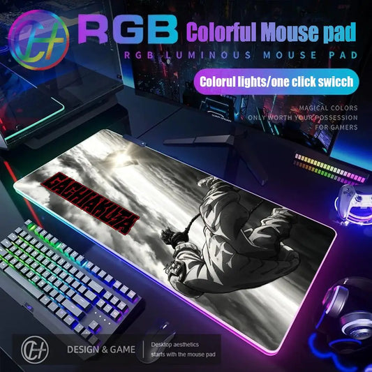 Gachiakuta RGB Gaming Mouse Pad XXL – Rudo Falling Anime Desk Mat