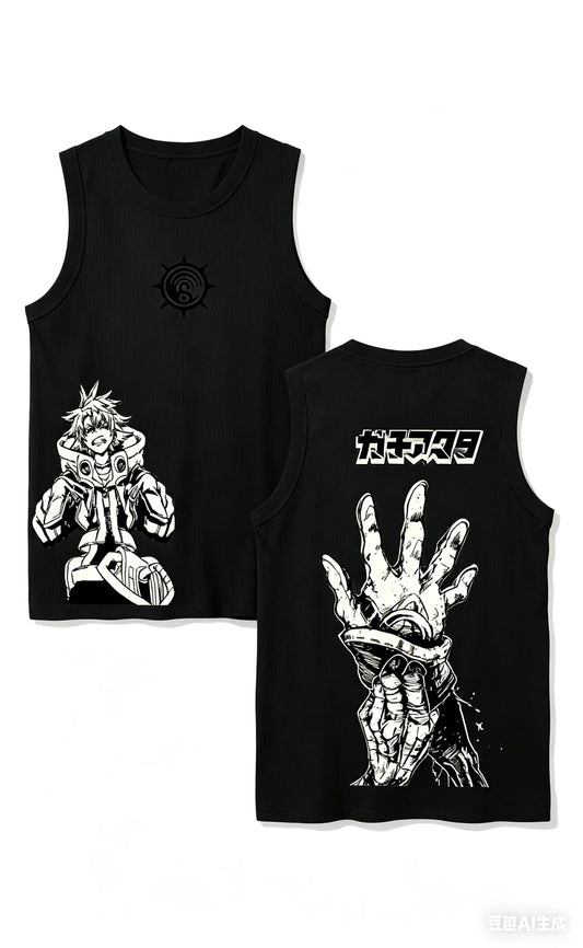 Gachiakuta Rudo Sleeveless Black Tank Top