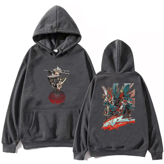 Gachiakuta Chaos Graffiti Warrior Dark Grey Hoodie