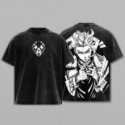Gachiakuta Enjin Black Oversized T-Shirt