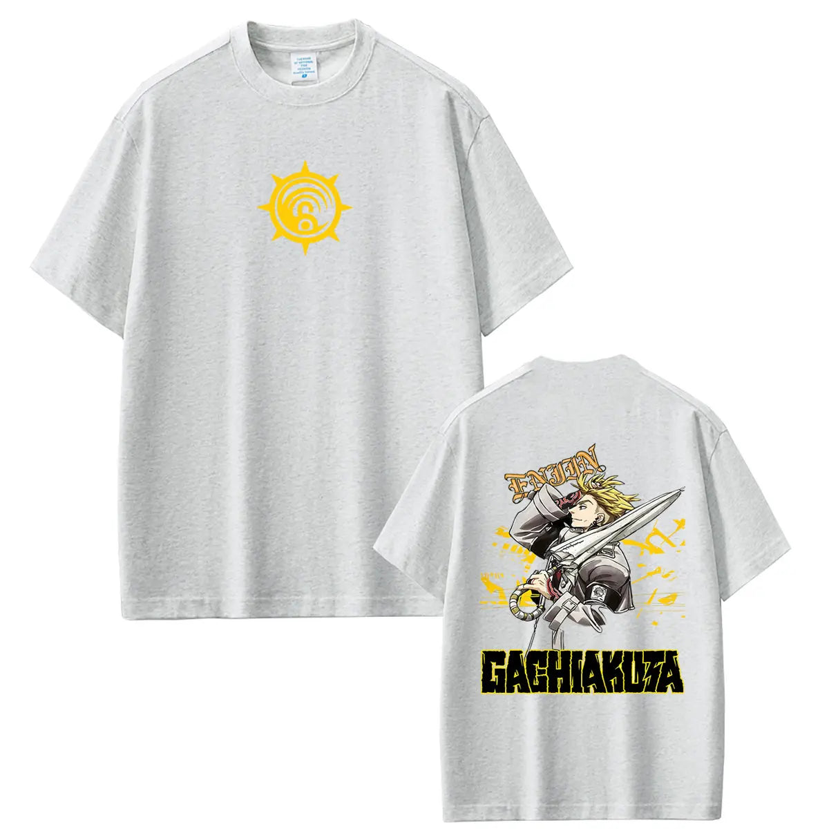 Gachiakuta Enjin Umbreaker Cleaner Gray T-Shirt