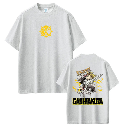 Gachiakuta Enjin Umbreaker Cleaner Gray T-Shirt
