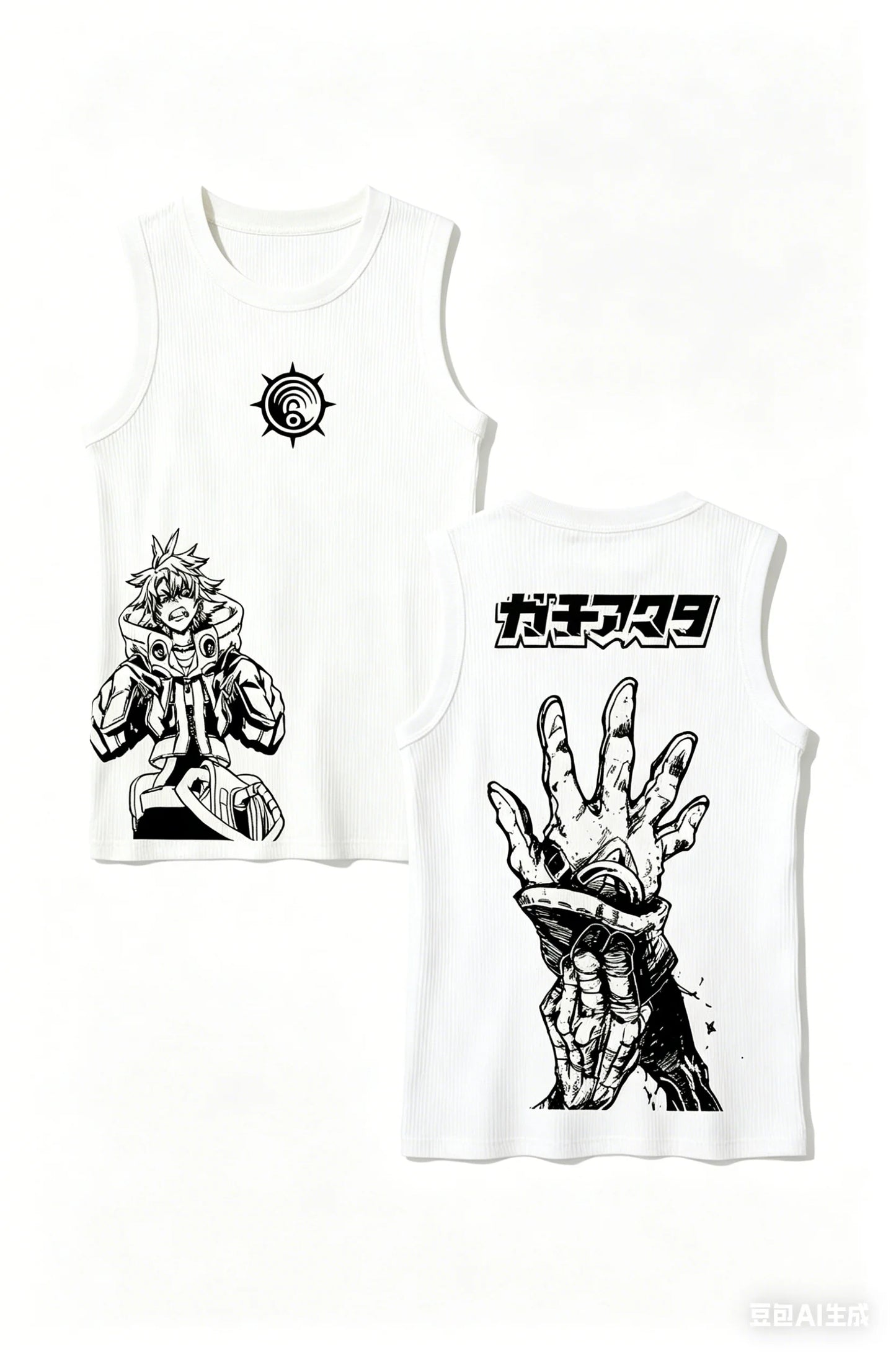 Gachiakuta Rudo Sleeveless White Tank Top