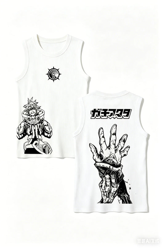 Gachiakuta Rudo Sleeveless White Tank Top
