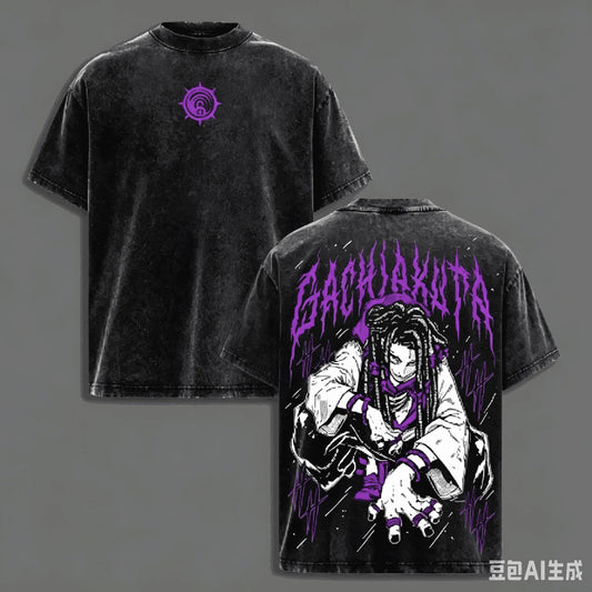 Gachiakuta Jabber Wonger Black Vintage Graphic T-Shirt