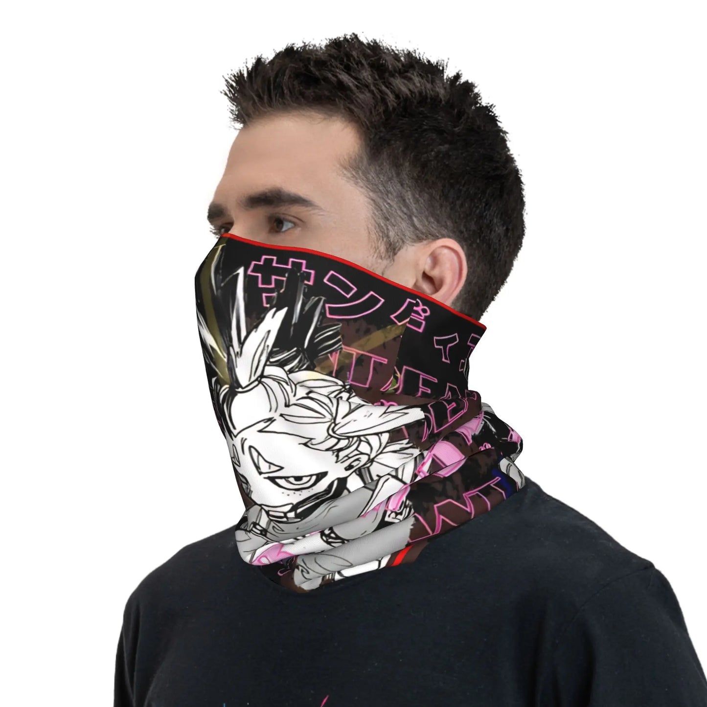 Gachiakuta Rudo Surebrec Red Eye Black Neck Gaiter