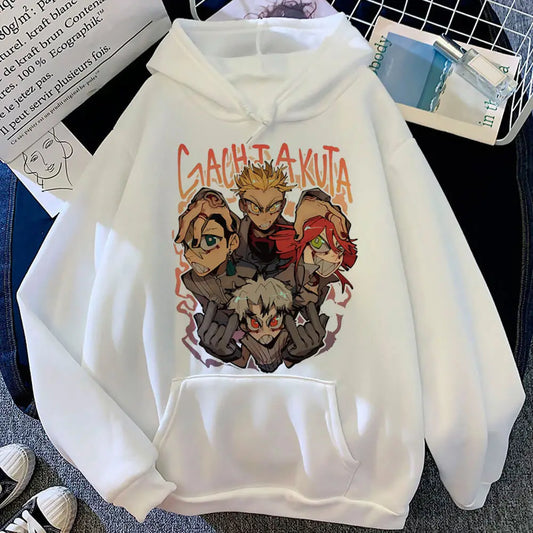 Gachiakuta “United Front” White Hoodie