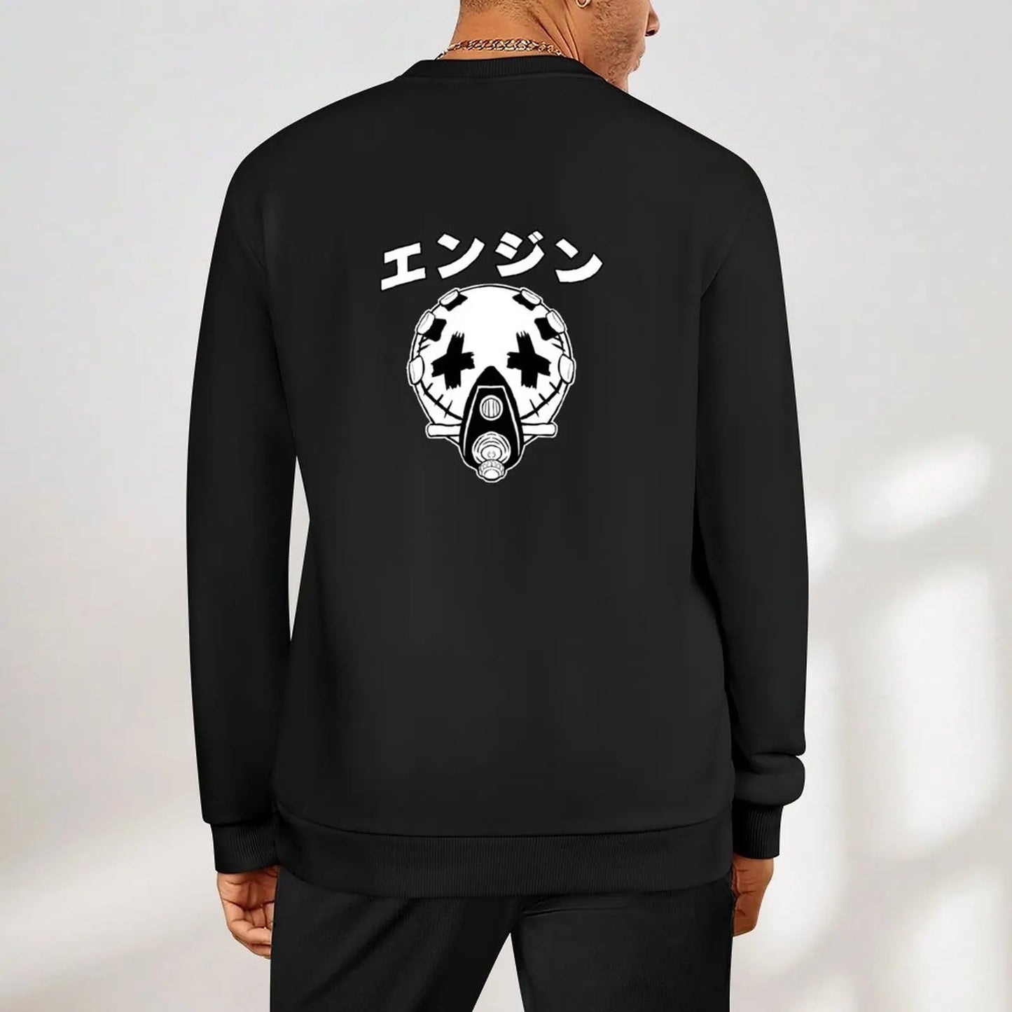 Gachiakuta Enjin Mask Black Sweatshirt