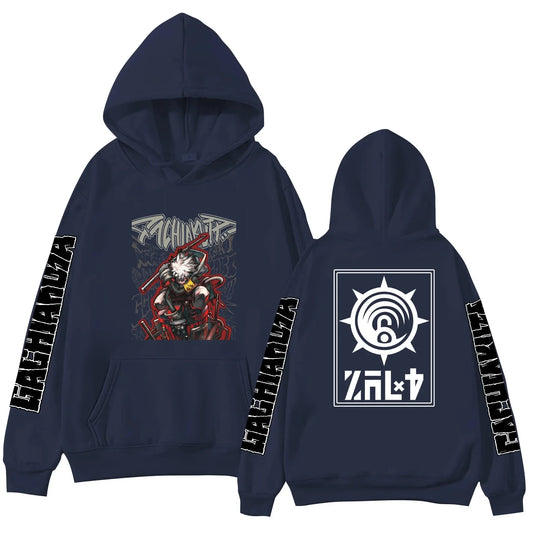 Gachiakuta Anime Rudo Team Cleaner's Navy Blue Hoodie