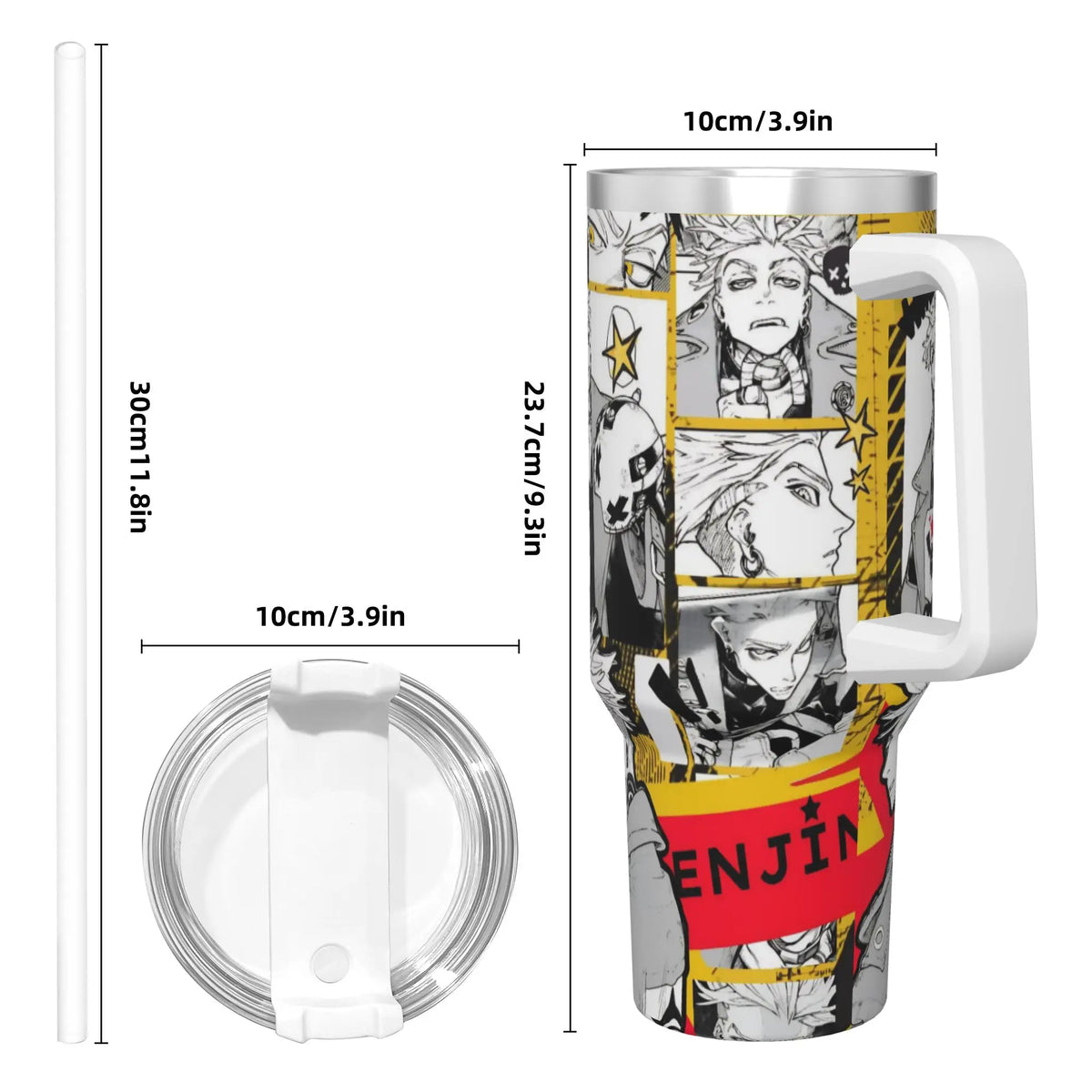 Gachiakuta Blond Sword Graffiti 40oz Stainless Steel Tumbler